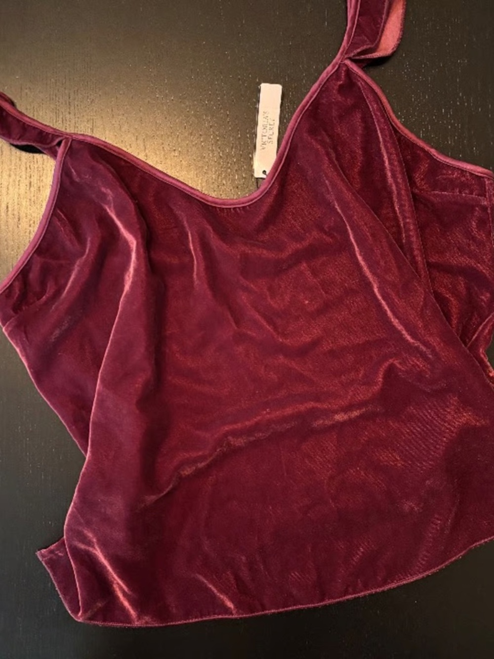 NWT Victoria's Secret Velvet Pajama Top
